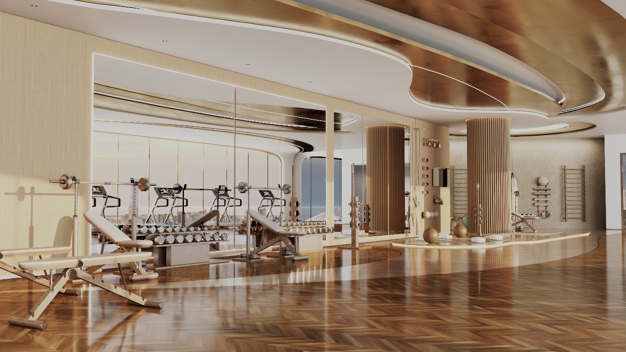 Danube Shahrukhz fitness studio equipment area
